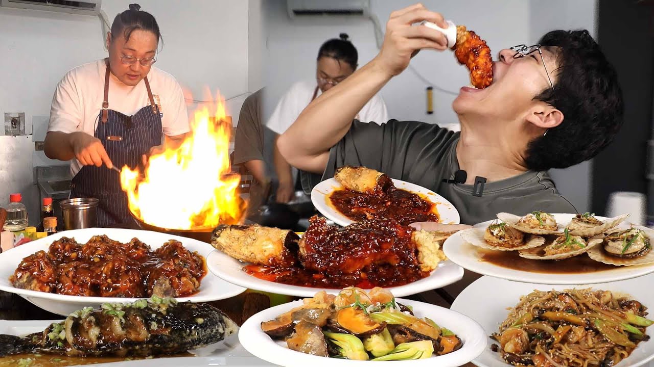 🔥먹방에 진심인 자 VS 요리에 진심인 자🔥 100만원어치 중식코스요리.. 미쳤습니다 썸네일