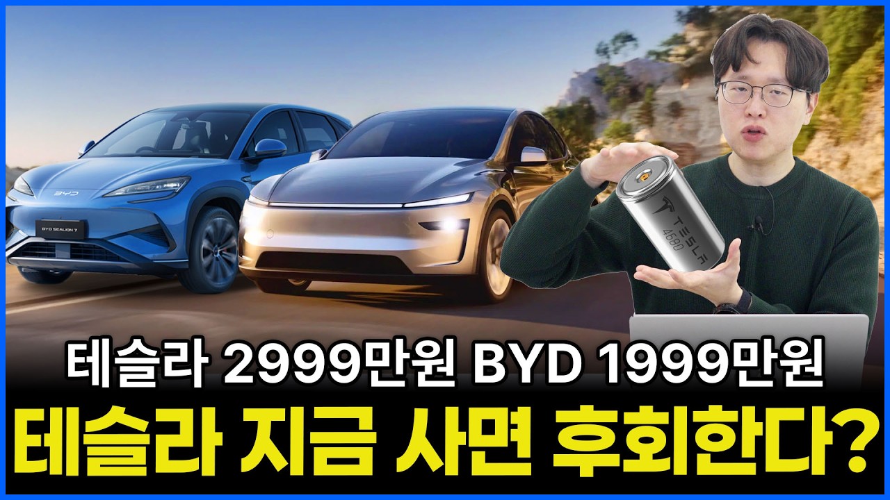 테슬라 모델Y 비야디 가격 지금 보다 훨씬 저렴해진다? | 배터리 하나 바꿨을 뿐인데.. - reborncar_official 썸네일