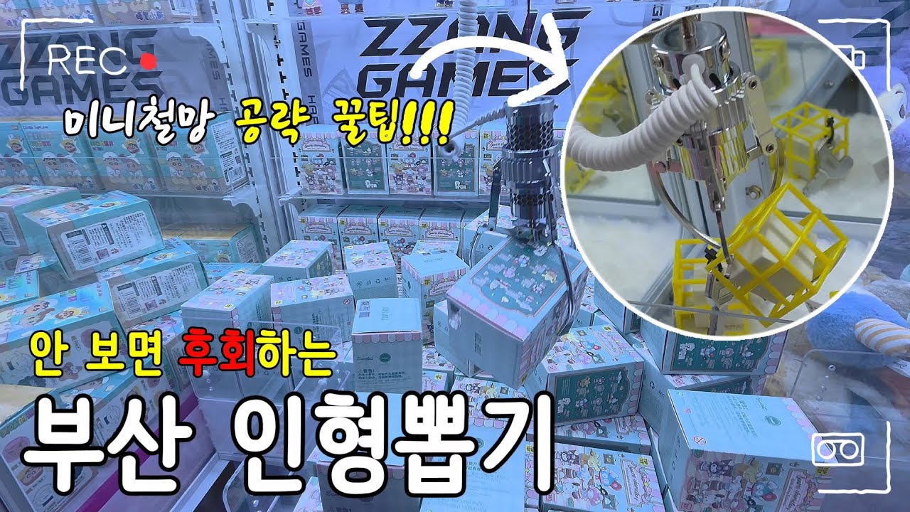 안 보면 후회하는 미니철망 공략 꿀🍯팁!! 부산 인형뽑기 미니철망 많이 뽑은 날✨️ - ZEMINA_official 썸네일