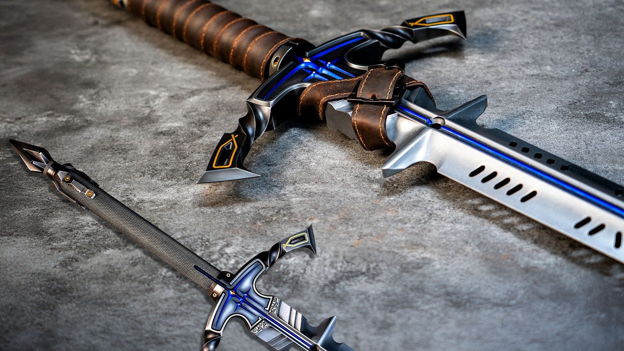90 days Forging the High-Carbon Steel&Pure Gold into a Legendary Knight Greatsword | HammerForge - hammerforge8973 썸네일