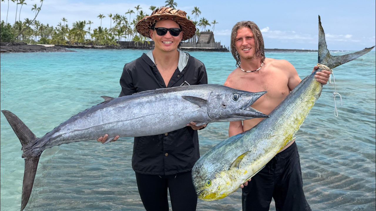  2 Days Spearfishing & Fishing Hawaii’s Remote Coast - hawaiihammahs 썸네일