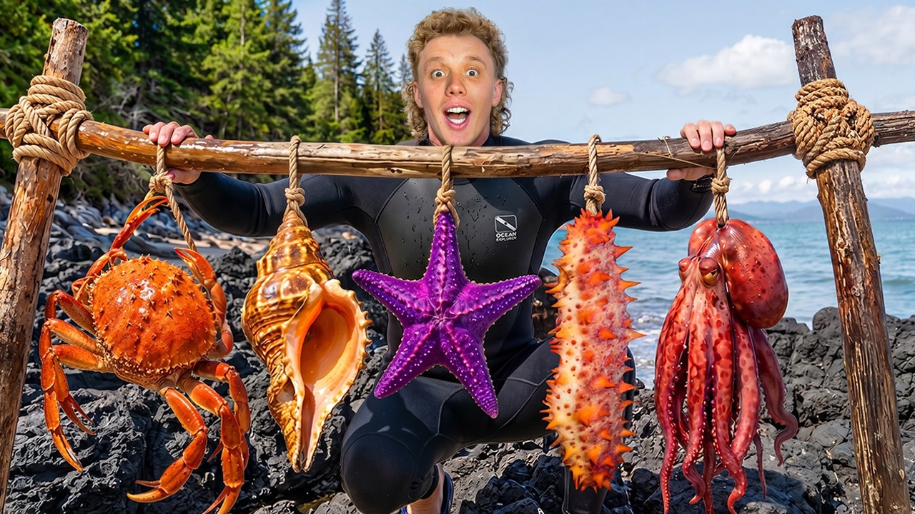 I Caught the Most EXOTIC Seafood In the Pacific! - bigwaterguy 썸네일