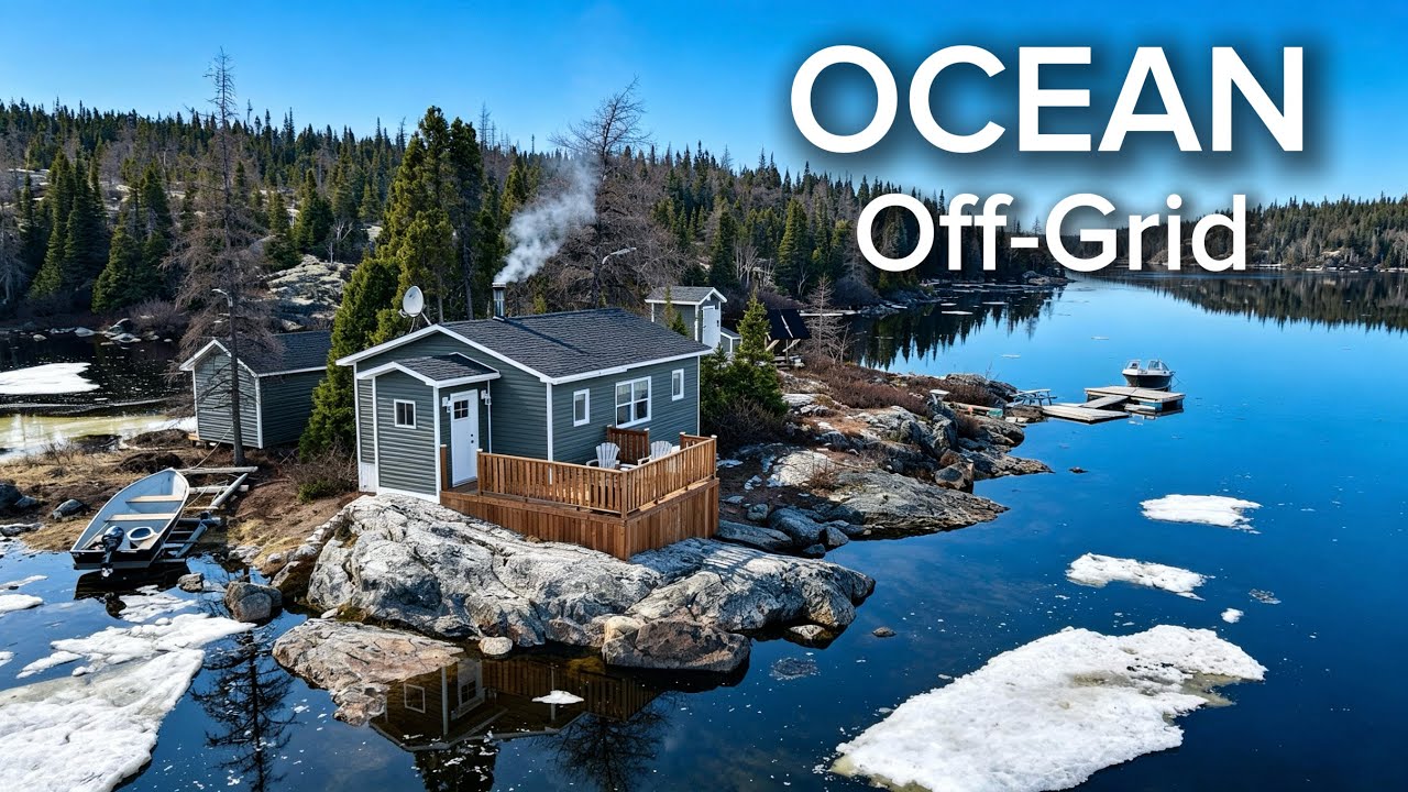 Off-Grid Cabin: Breaking Through Ice, Seafood Cook up & Spring Chores! - Clarks2016 썸네일