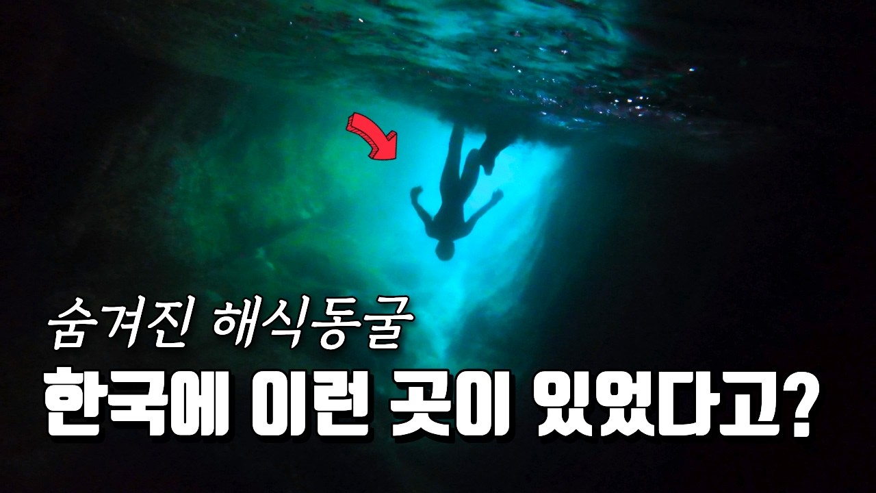 한국인 99%가 모르는 동해안 비밀 동굴 | 한국판 사이판 그루토? (ft. 삼척 갈남굴) - damjji_diving 썸네일